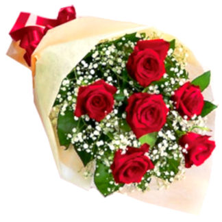 6 Red Roses Bouquet